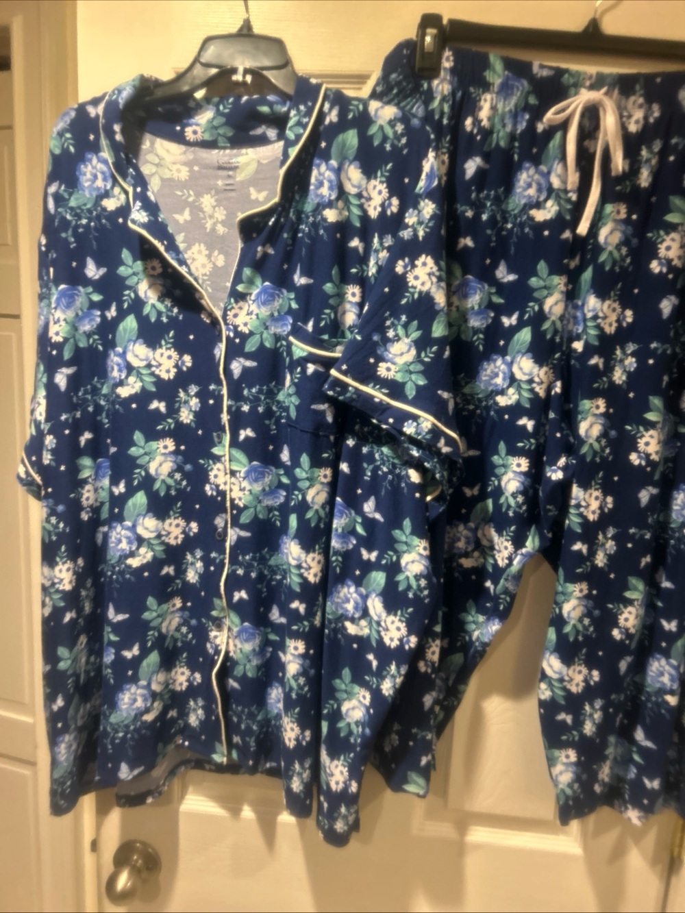 Nwt Sz 4x blue floral pajama set
